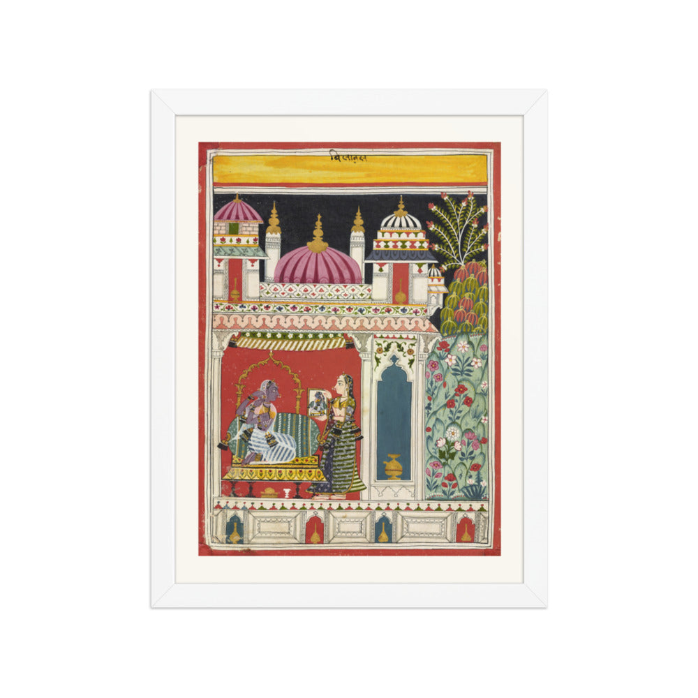 Vilaval Ragini — Ragamala Folio — Restored Rajput Wall Art — view 6