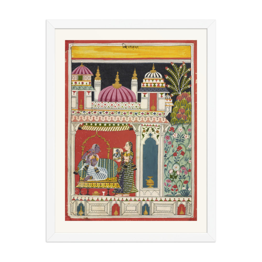 Vilaval Ragini — Ragamala Folio — Restored Rajput Wall Art — view 5