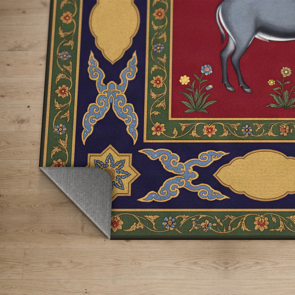 Lahore Menagerie — Mughal Animal Carpet Area Rug — view 5