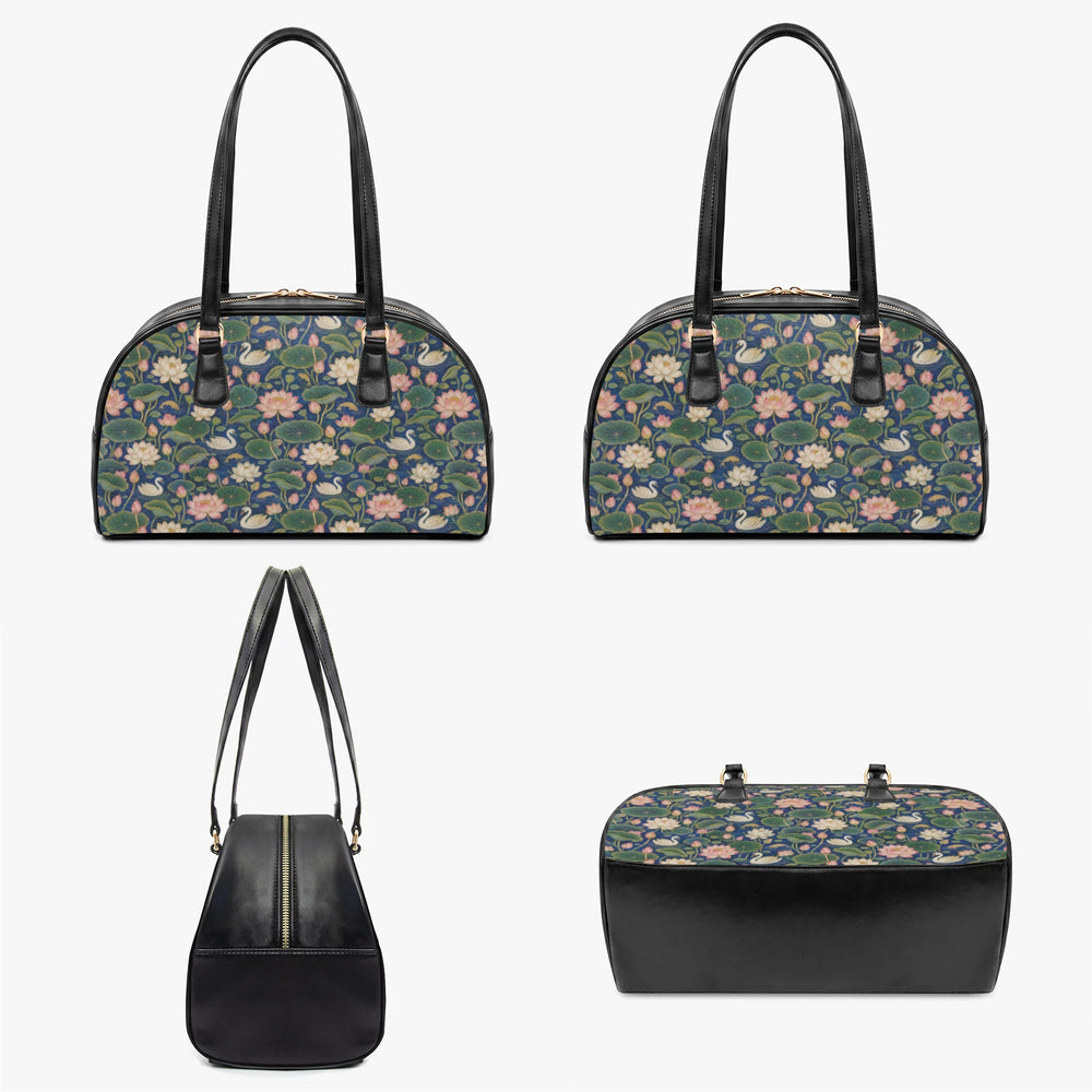 Kamal Talai — Lotus Pond Navy Arch-Top Handbag — view 2