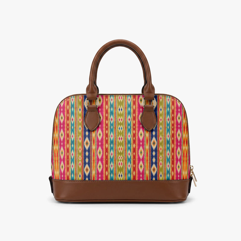 Mashru Ikat — Multicolour Stripe Dome Handbag