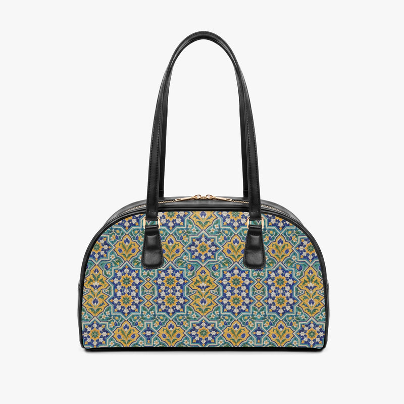 Kashi Tile — Lapis & Turquoise Arch-Top Handbag