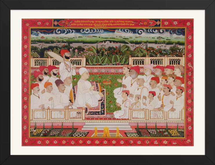 A Jaipur Raja in Durbar — Restored Rajput Wall Art — view 11
