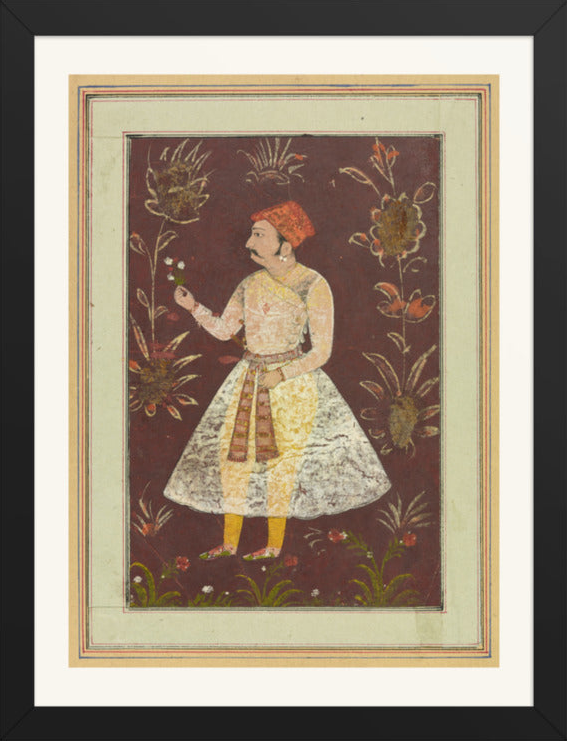 A Rajput Nobleman — Restored Rajput Wall Art — view 8