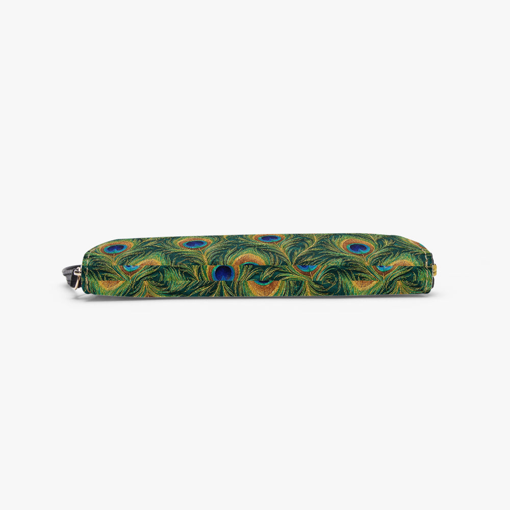 Mor Feather — Peacock Green Wristlet Clutch Wallet — view 6