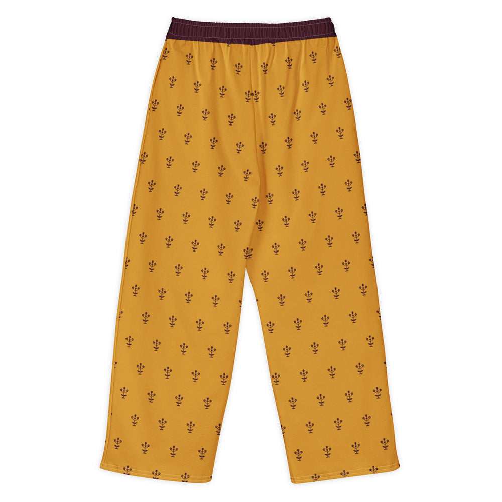 Buti — Mughal Sprig Print Wide-Leg Trousers — view 8