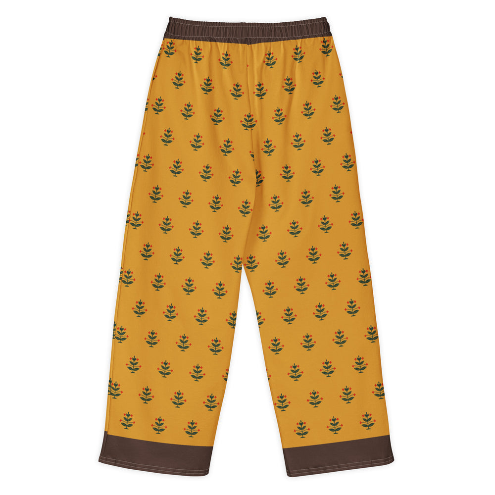 Gold Coat — Mughal Garden Wide-Leg Trousers — view 6