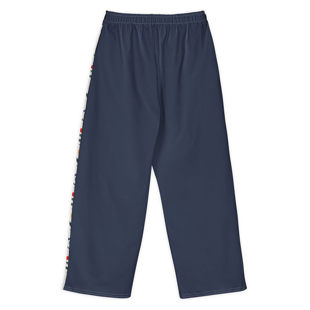 Hashiya — Flower Border Wide-Leg Trousers — view 6