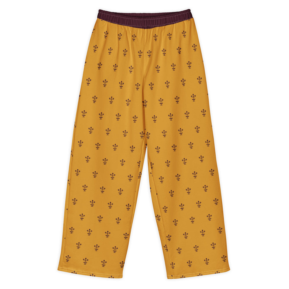 Buti — Mughal Sprig Print Wide-Leg Trousers — view 7