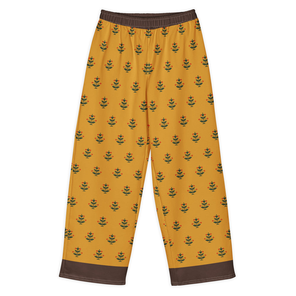 Gold Coat — Mughal Garden Wide-Leg Trousers — view 5
