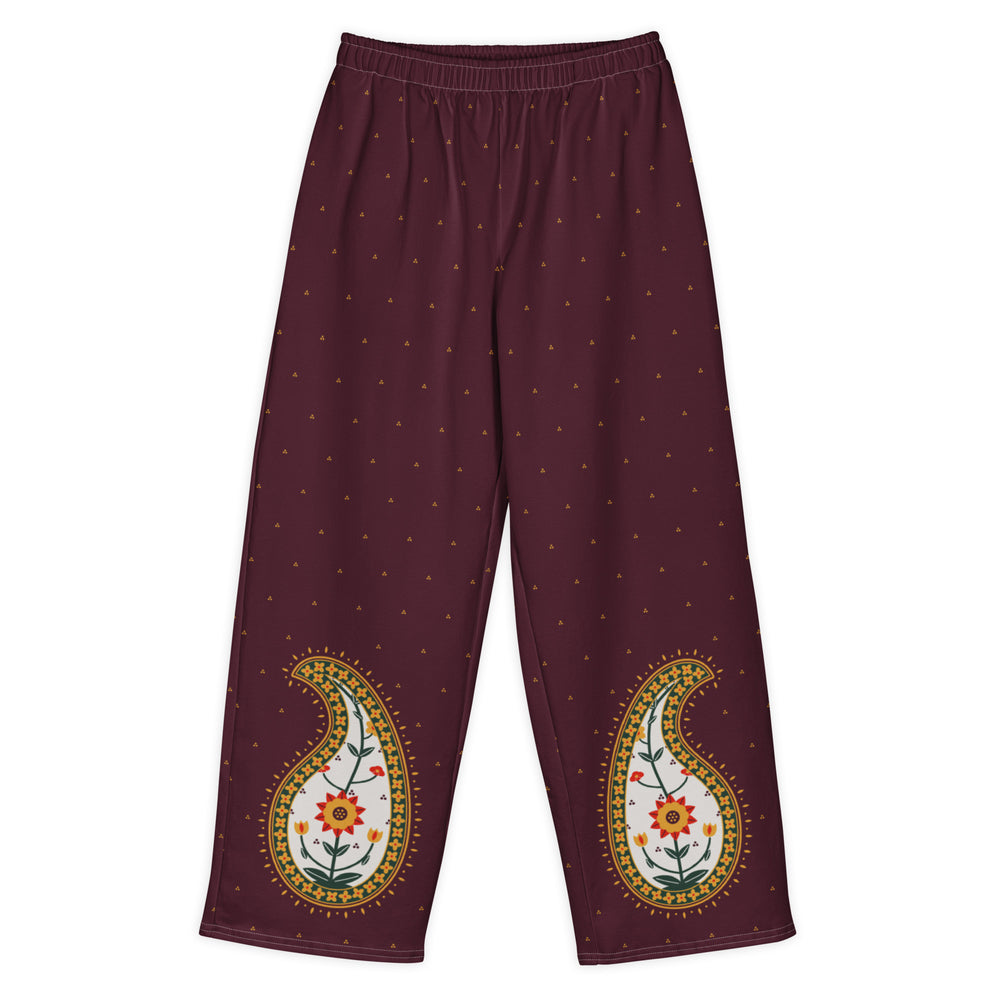 Shawl Buta — Paisley Wide-Leg Trousers — view 5
