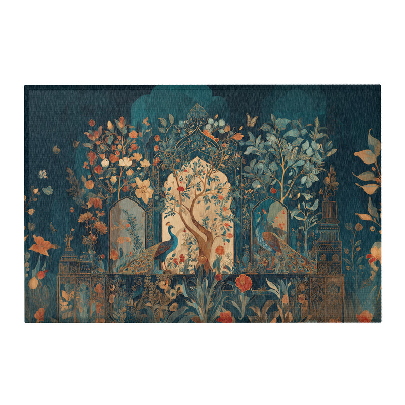 The Peacock Garden Area Rug