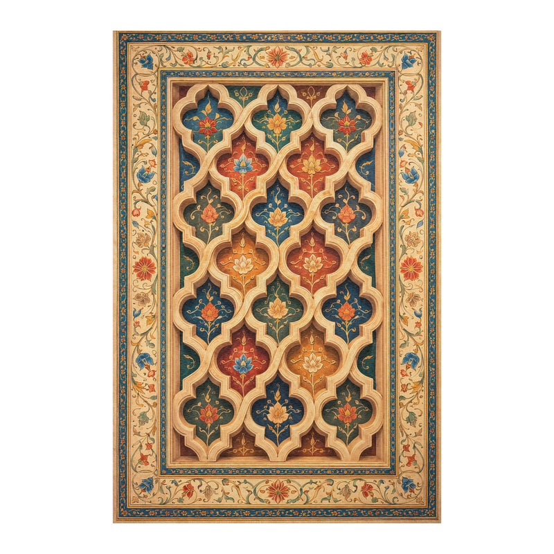 Gwaliyai Jhilmili – Gwalior Lattice Area Rug