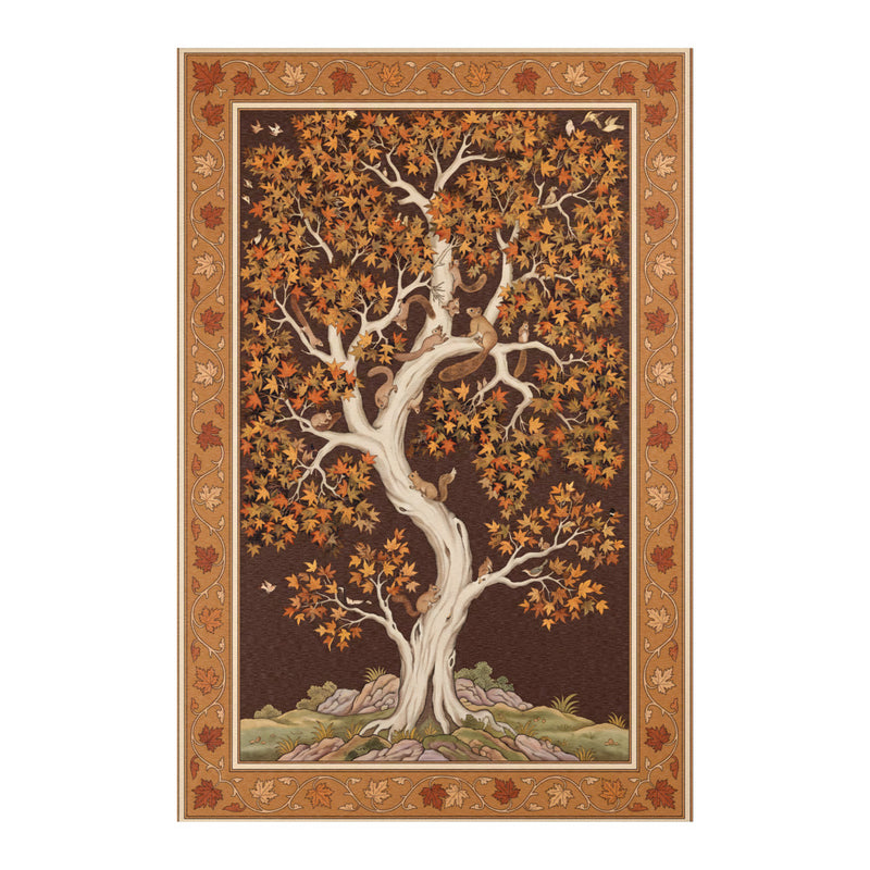 Chinar of Kashmir — Autumn Tree of Life Area Rug