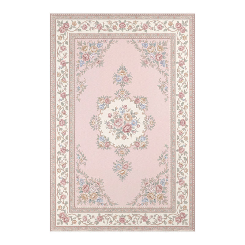 Kerman Blush — Pastel Floral Persian Area Rug