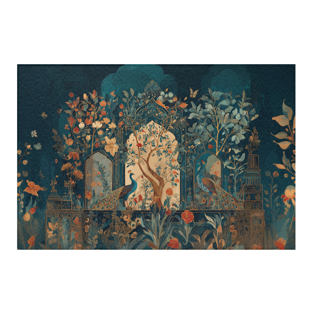 The Peacock Garden Area Rug — view 2