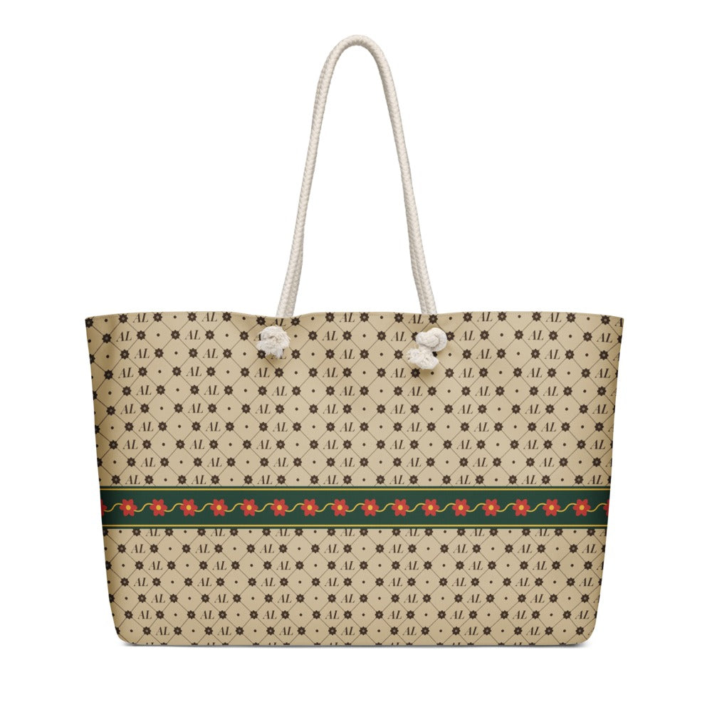 AL Trellis Canvas — Monogram Weekender Bag — view 4