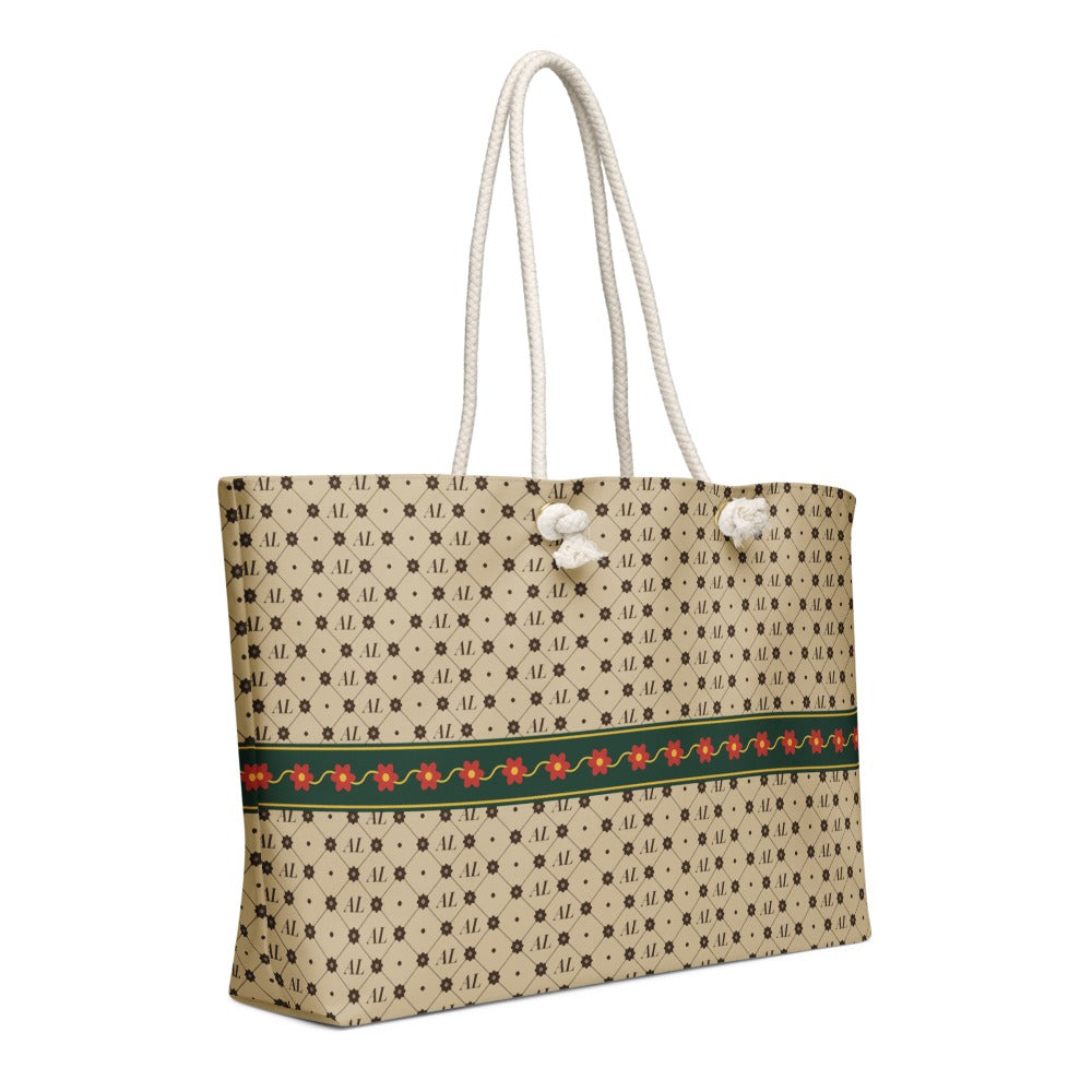 AL Trellis Canvas — Monogram Weekender Bag — view 6