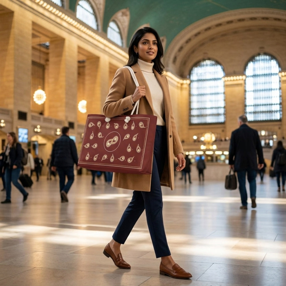 Bandana Buta — Mughal Paisley Weekender Bag — view 2