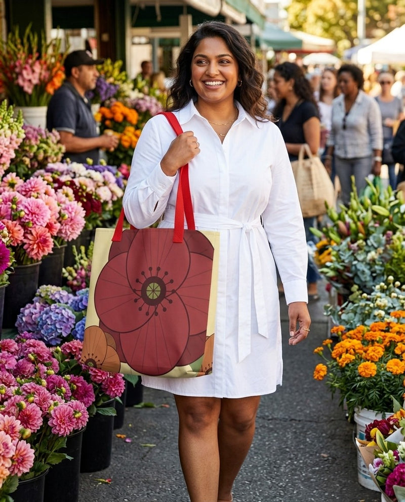 Giant Poppy — Shah Jahan Poppy Tote Bag