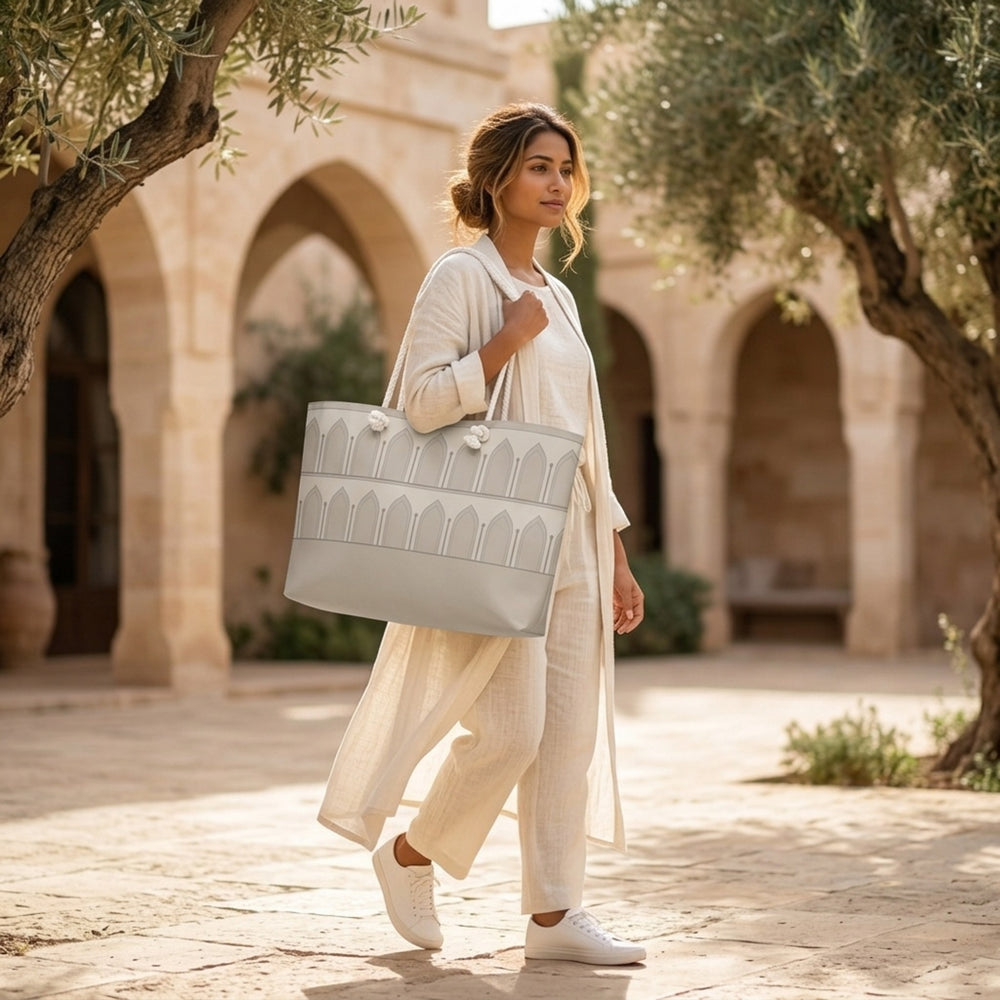 Greige Arcade — Mughal Arch Weekender Bag — view 3