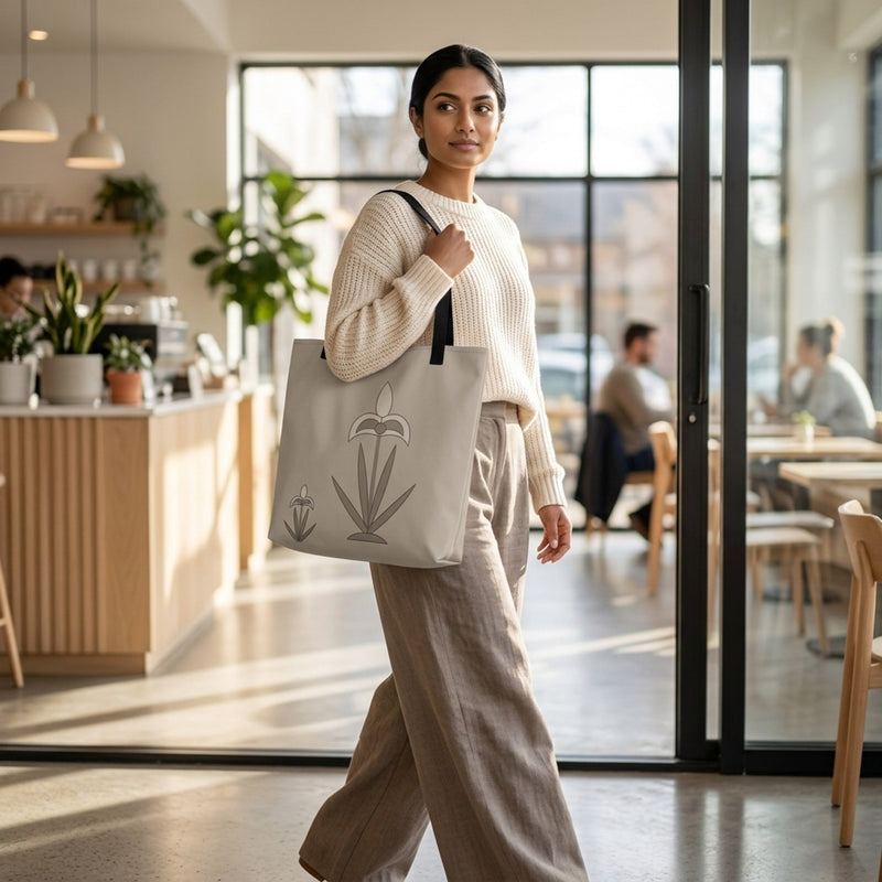 Iris Study — Mughal Botanical Tote Bag