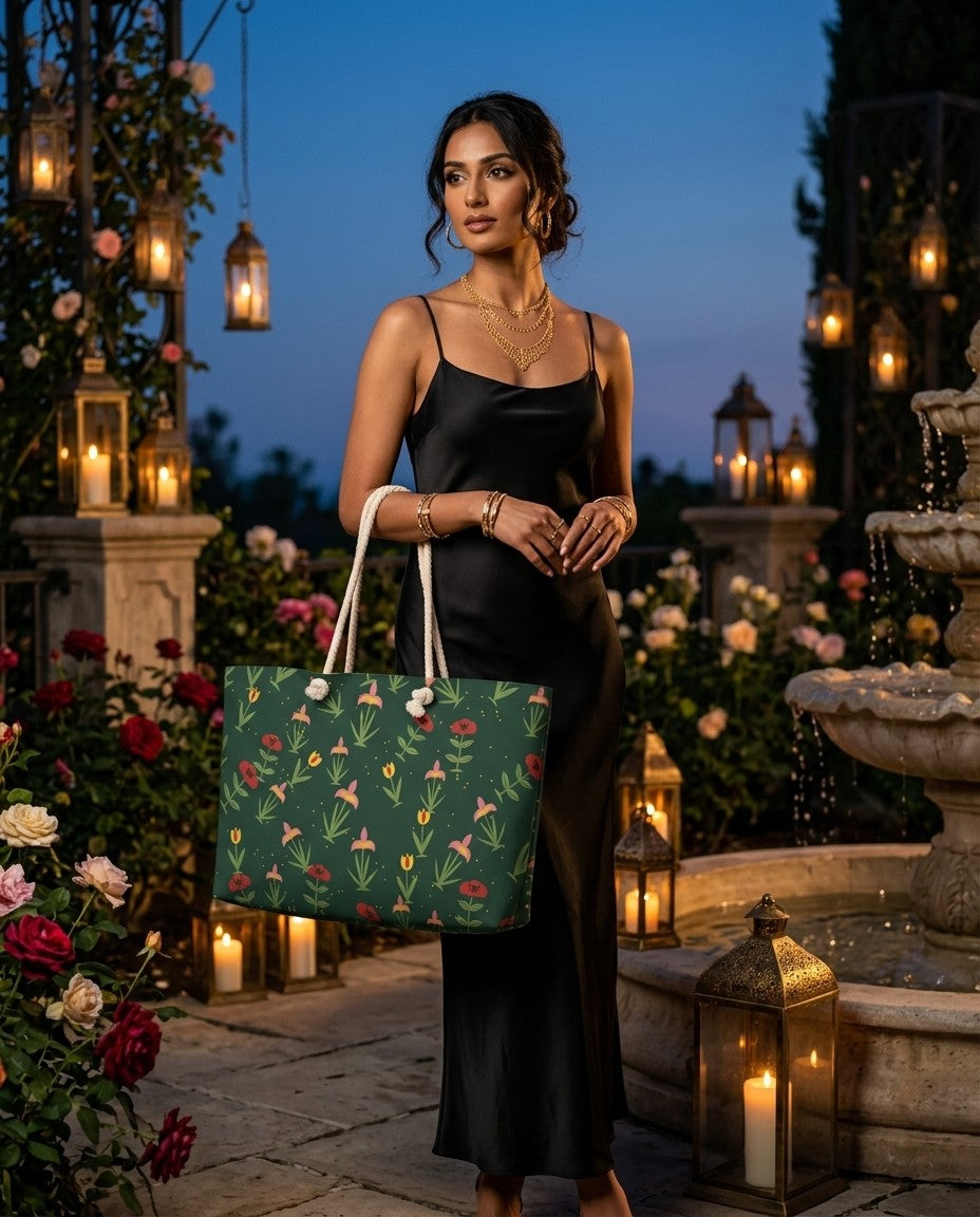 Midnight Garden — Mughal Floral Weekender Bag — view 3