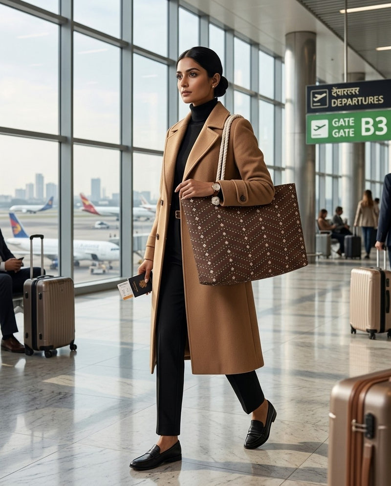Mughal Dot Chevron — Weekender Bag