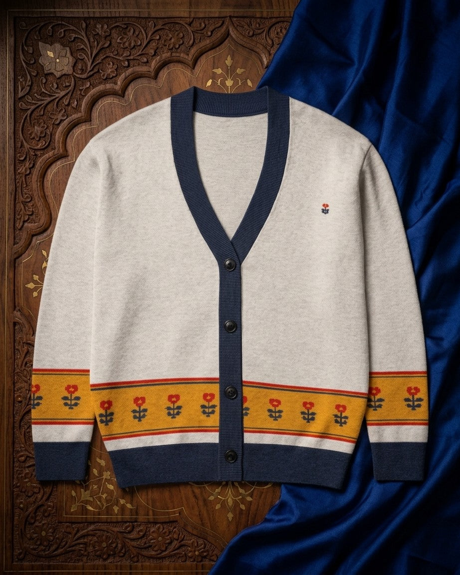 Patka — Shah Jahan Poppy Band Knit Cardigan — view 6