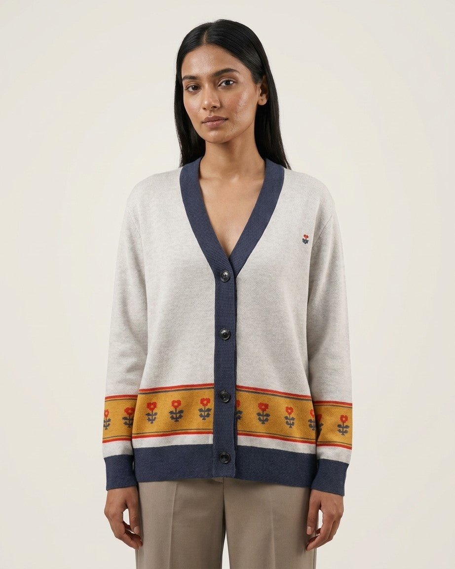 Patka — Shah Jahan Poppy Band Knit Cardigan — view 4