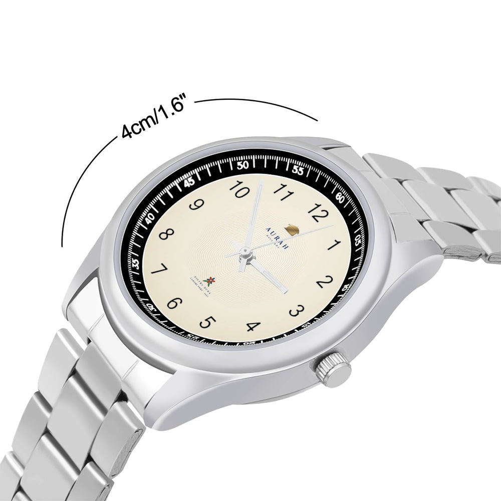 Naulakha Steel Watch · Ivory — view 4