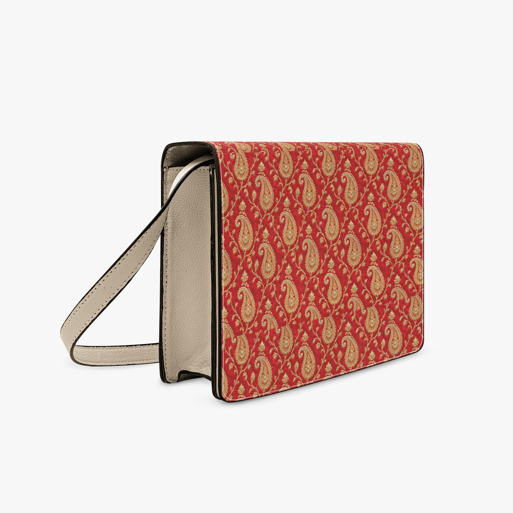 Zari Buti — Red & Gold Book Crossbody Bag — view 3