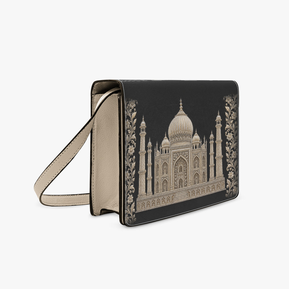 Taj Mahal — Black & Gold Book Crossbody Bag — view 3