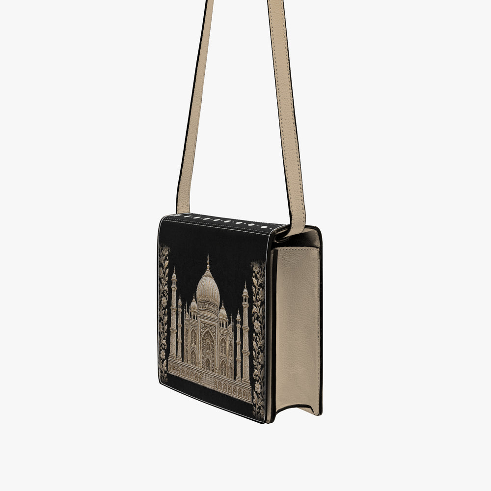 Taj Mahal — Black & Gold Book Crossbody Bag — view 8