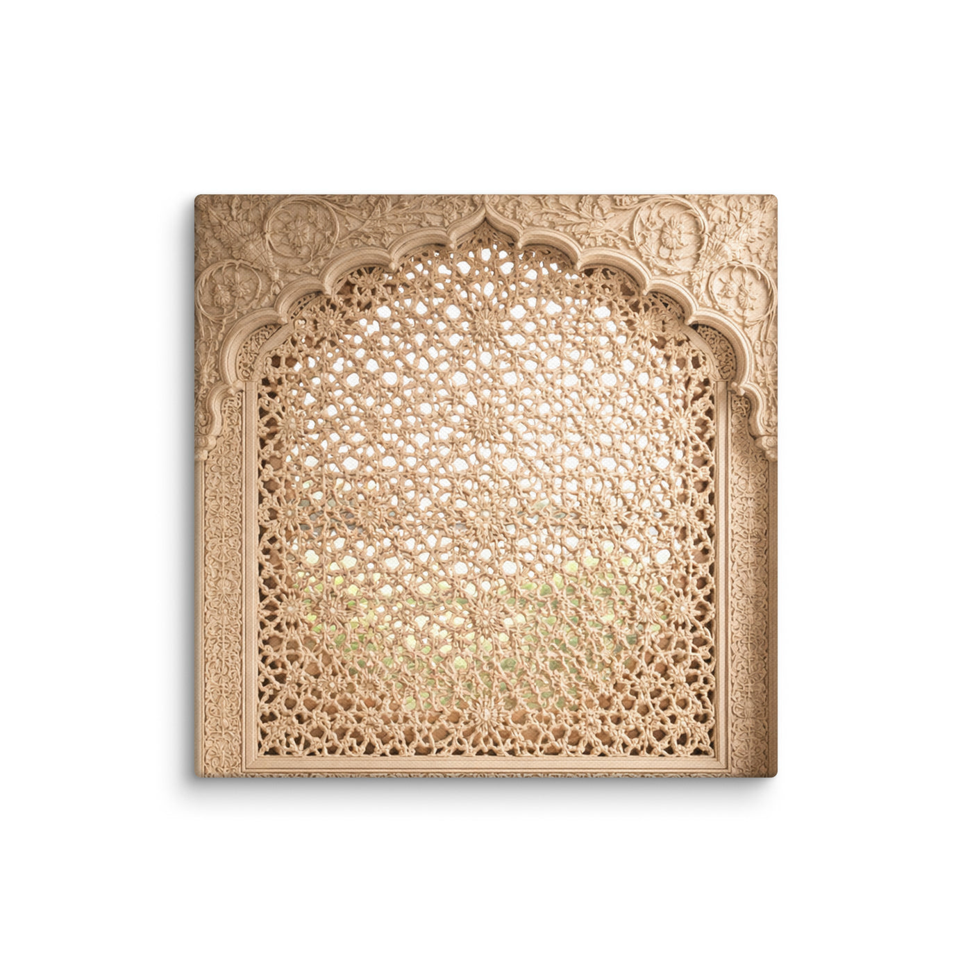 Mughal Jali Window Canvas — view 1