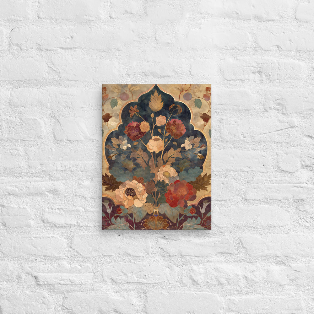 Jewel-Tone Mughal Tapestry – Colorburst Canvas Art — view 2