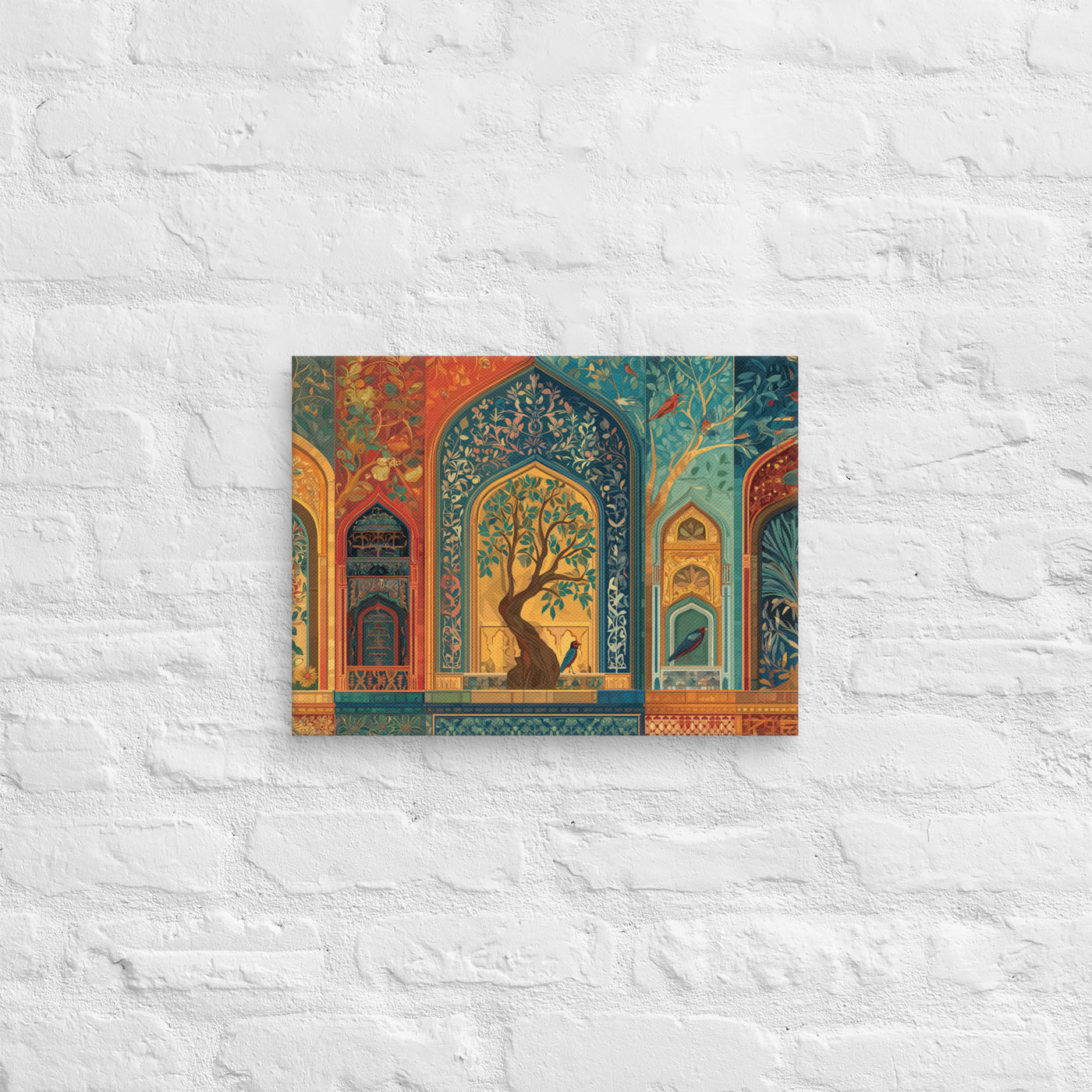 Court of Whispering Arches – Mughal Garden Canvas — view 3