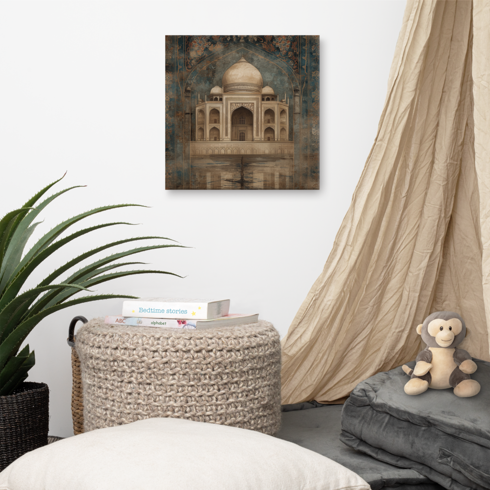 Eternal Majesty — Taj in Sepia Blue Canvas — view 6