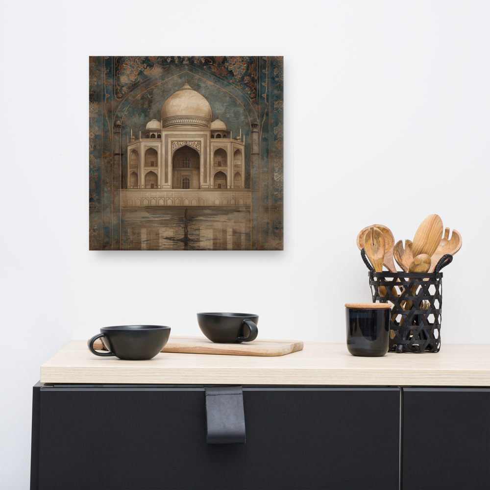 Eternal Majesty — Taj in Sepia Blue Canvas — view 7