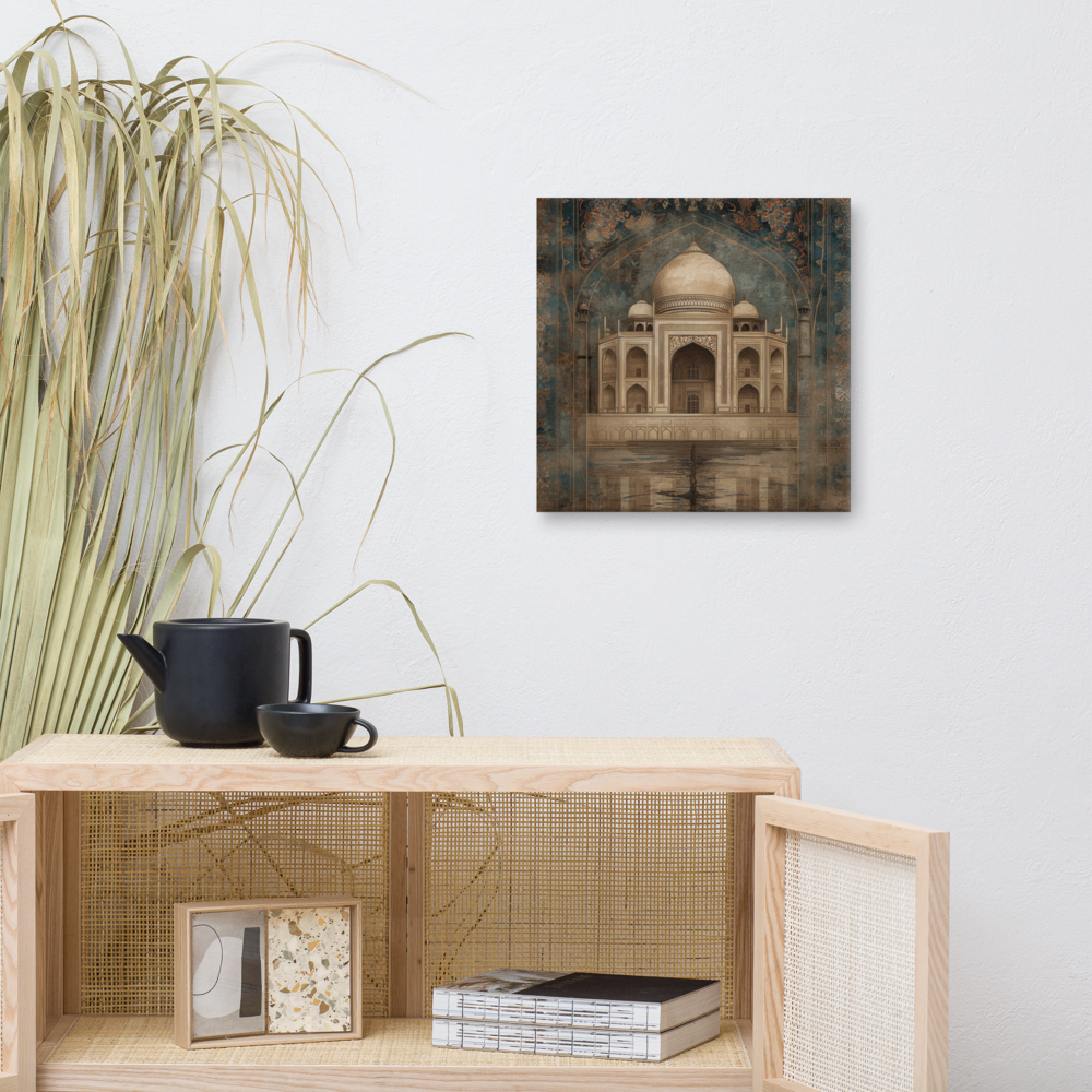 Eternal Majesty — Taj in Sepia Blue Canvas — view 8