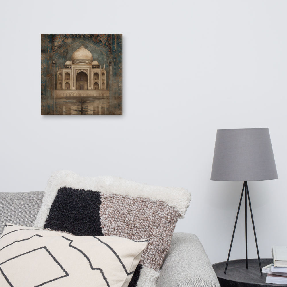 Eternal Majesty — Taj in Sepia Blue Canvas — view 9