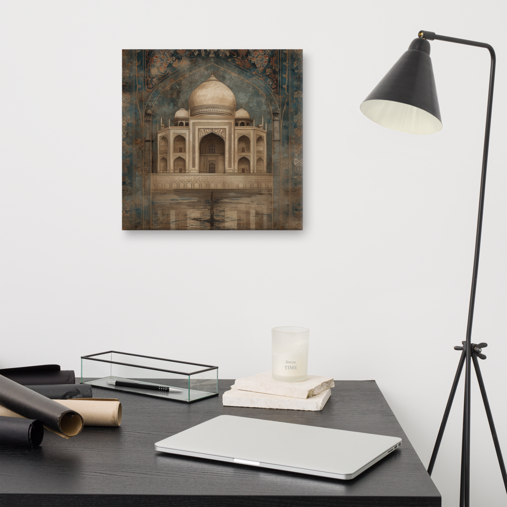 Eternal Majesty — Taj in Sepia Blue Canvas — view 10