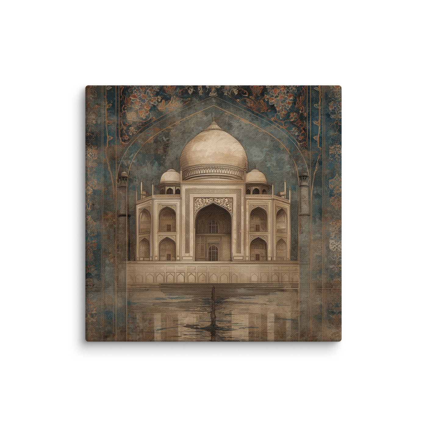 Eternal Majesty — Taj in Sepia Blue Canvas — view 1