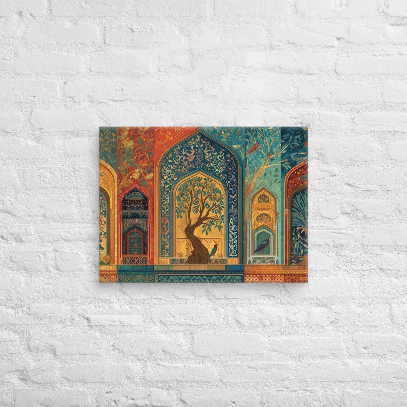 Court of Whispering Arches – Mughal Garden Canvas — view 2