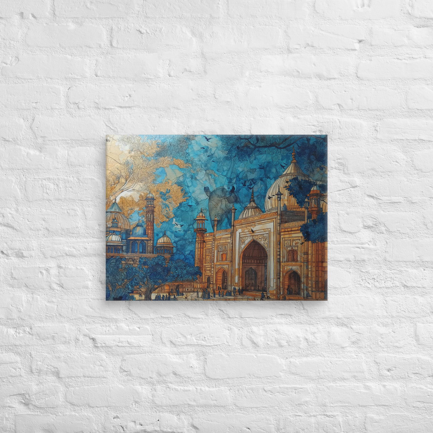 Azure Minaret Reverie – Mughal Skyline — view 3