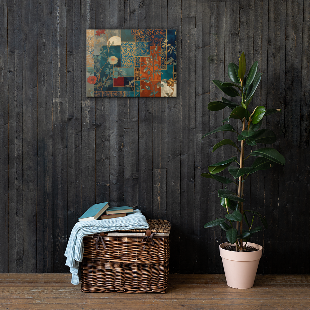 Mughal Floral Motifs Wall Art — view 5