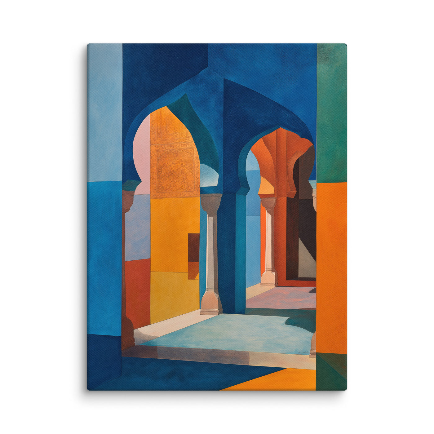 Color and Shadow – Mughal Arches in Motion — view 1