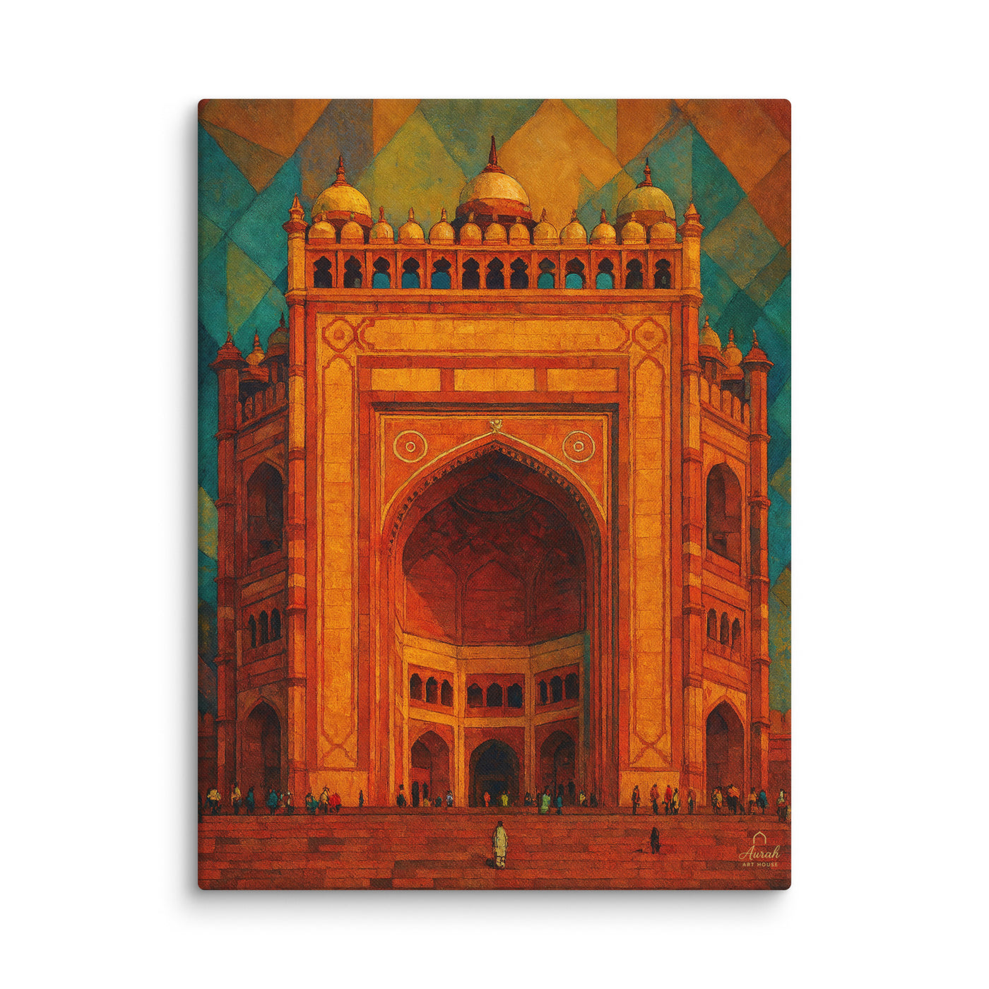 Grand Gateway of Fatehpur — Monumental Indian Architecture Art Piece — view 1