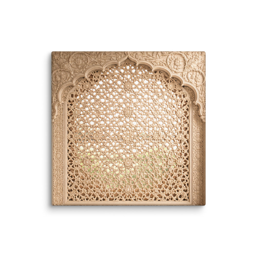 Mughal Jali Window Canvas — view 2