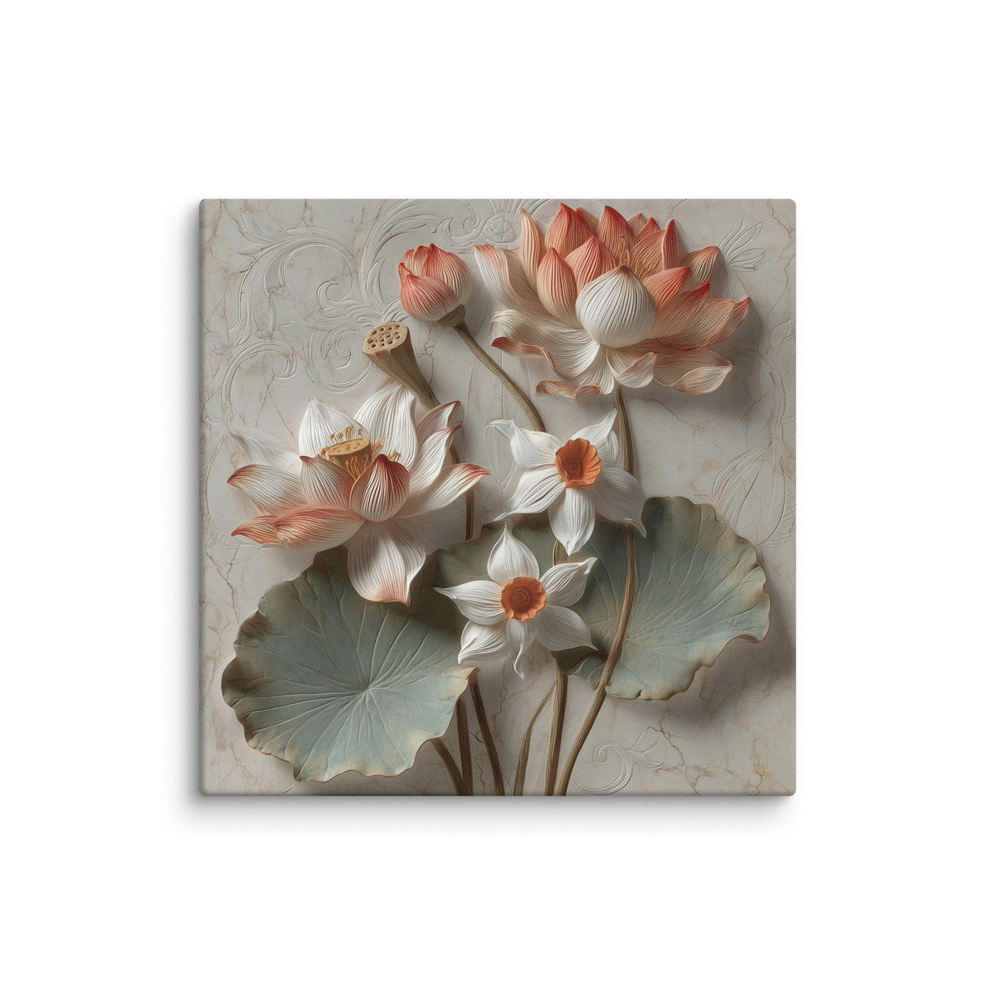 Lotus Bloom of the Taj | Indian Architectural Decor — view 2
